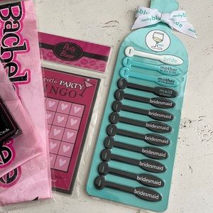 [ Something Blue Bride Bridal Wine Glass Tags ]